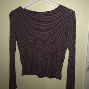 Stipped Wide Arm Top